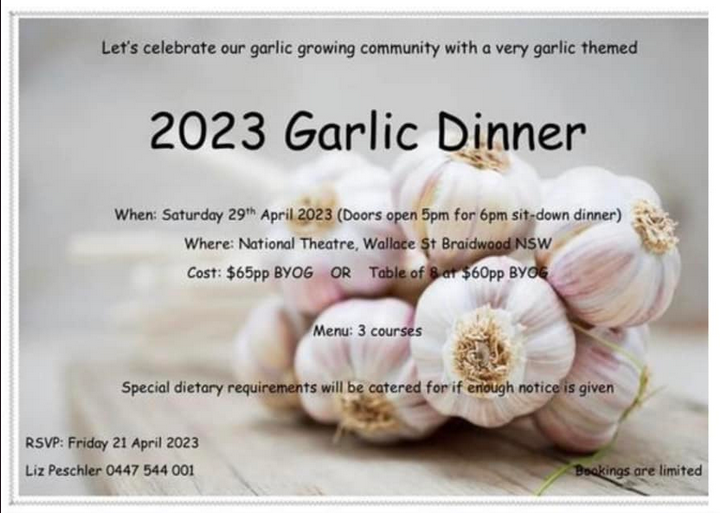 The 2023 Annual Garlic Dinner